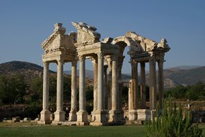 ruins of Aphrodite's temple in Turkey