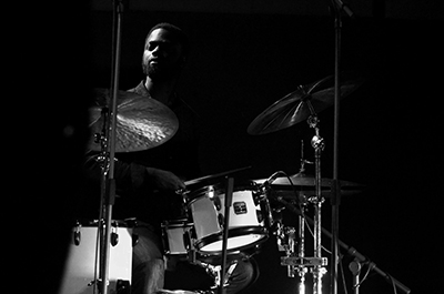 African-American drummer