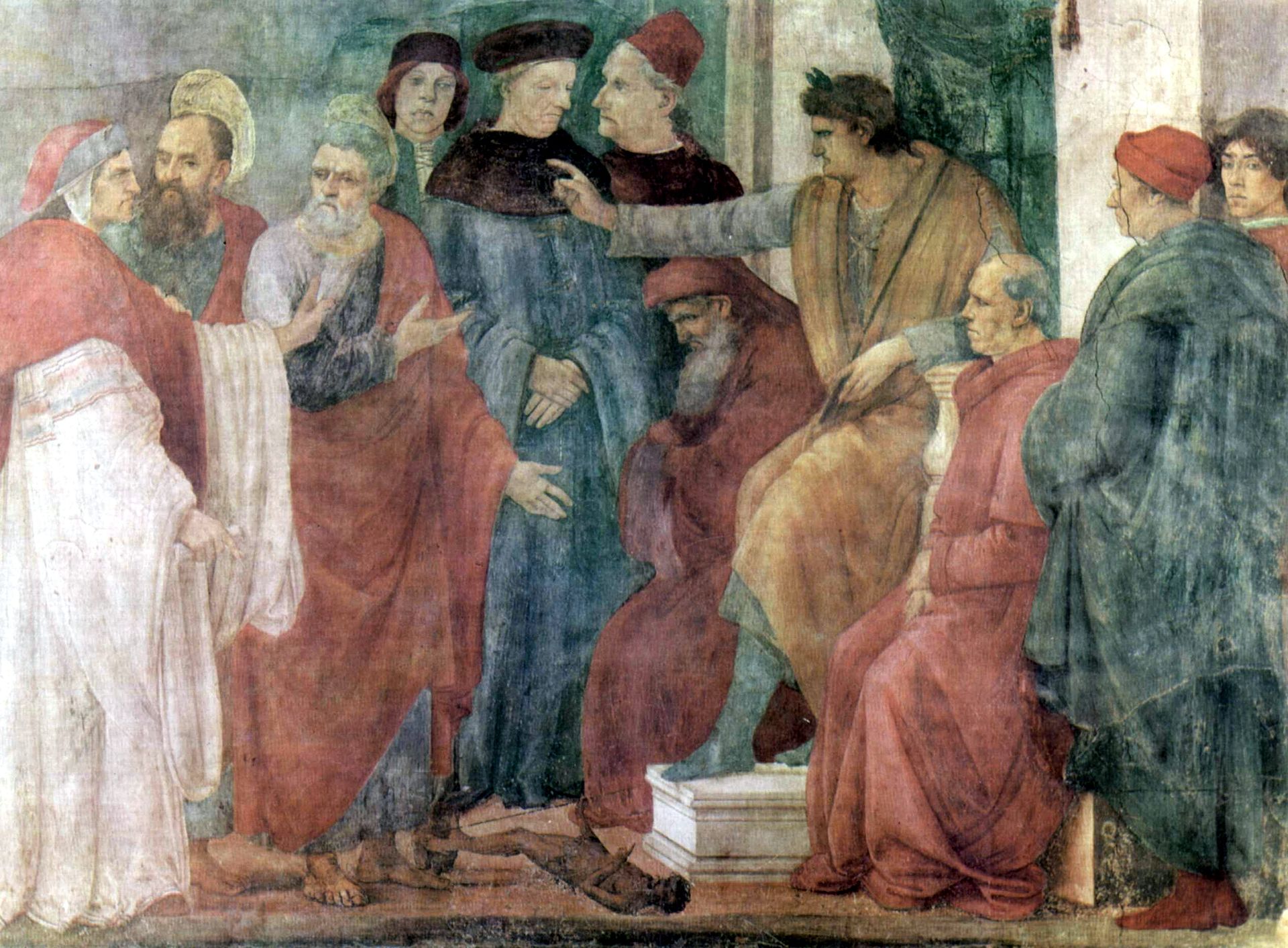 painting of Peter and Paul with Nero