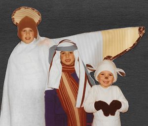 children in Bible costumes