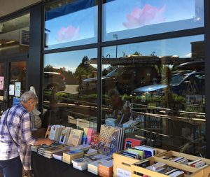 sale table at New Age bookstore