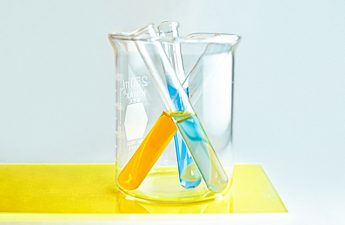 test tubes of different colored liquids