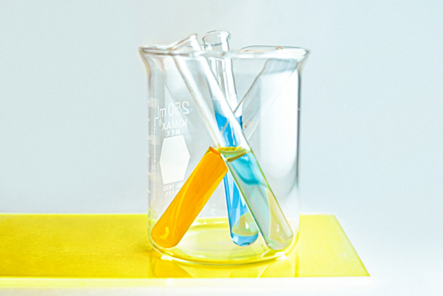 test tubes of different colored liquids