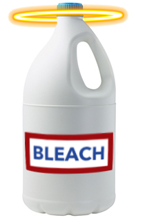 bleach bottle with halo