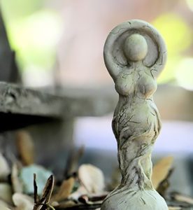 abstract female statue