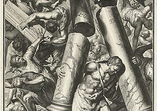 Art of Samson destroying the temple