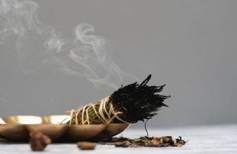 smoldering bundle of sage